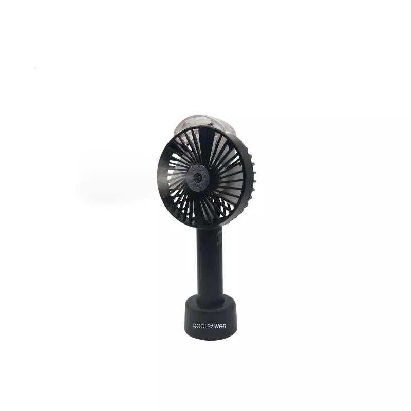 Ventilador RealPower portátil con pulverizador