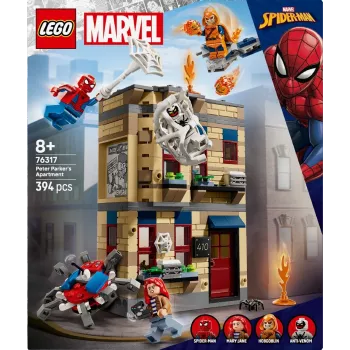 LEGO Marvel set 76317 apartamento de Peter Parker con minifigura de Spider-Man
