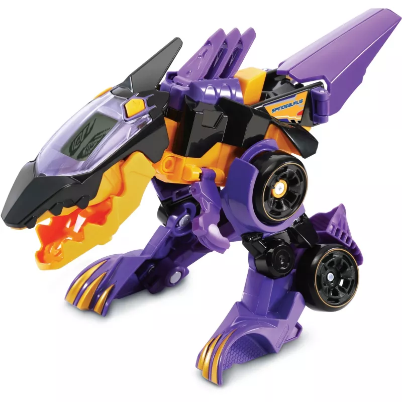 Juguete dinosaurio transformable VTech Spinosaurus con sonidos interactivos y partes móviles