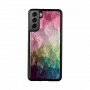 Funda para smartphone iKins para Samsung Galaxy S21+ — diseño flores acuáticas, negra