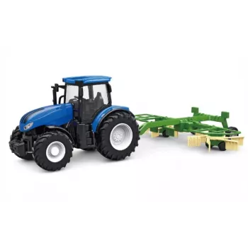 Amewi tractor de juguete con rastrillo giratorio motor eléctrico 1:24
