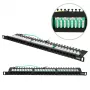 Patch panel Extralink CAT6 UTP 0.5U 24 puertos