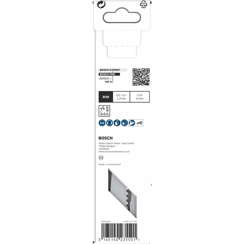 Hoja de sierra Bosch S 611 DF Heavy para madera y metal hojas de sierra sable