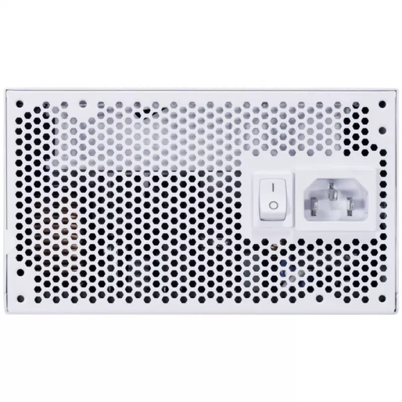 Fuente de alimentación Lian Li EDGE EG0850 de 850 W, 80 PLUS Platinum, ATX 3.1, PCIe 5.1, blanca