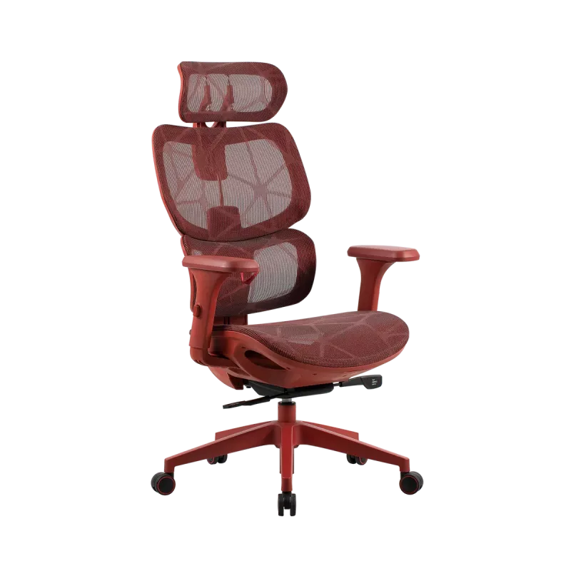 Silla de oficina gaming Onex | Ventra Premium malla transpirable | roja