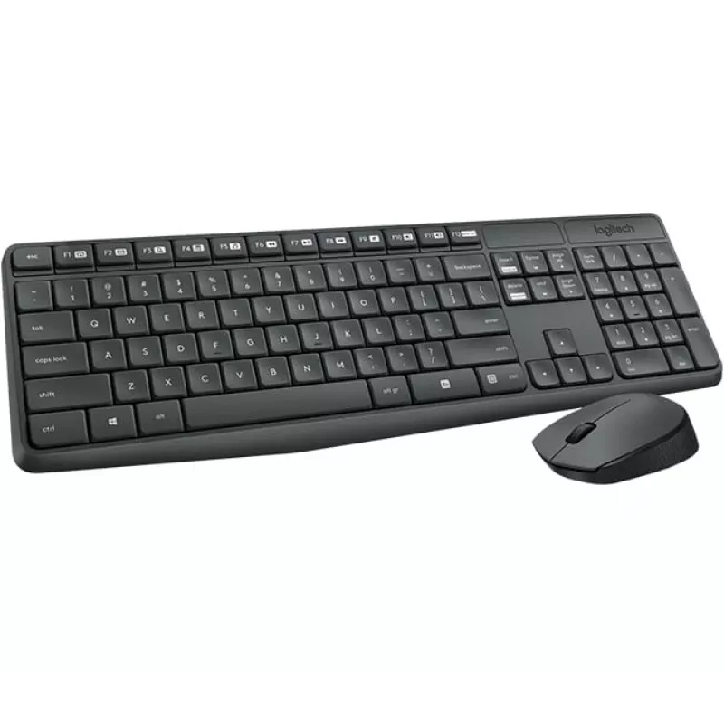 Logitech MK235 Conjunto inalámbrico de teclado y ratón Tamaño completo Gris