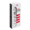 Regleta de enchufes MACLEAN MCE394W — 3 enchufes, 3×USB 2,1A, 110–240V AC, 2500W, cable de 1,5 m, blanca