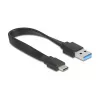 Hub DELOCK USB 3.2 Gen 1 (3.1 Gen 1) de 4 puertos con host Type-A + Type-C (5000 Mbit/s) negro/transparente