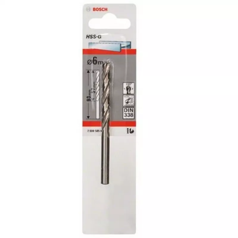 Broca helicoidal Bosch broca para metal HSS-G DIN 338