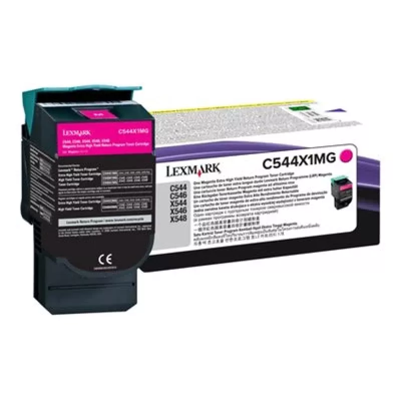 Lexmark C544X1MG cartucho de tóner para C544/C546/X544/X546/X548, magenta, 4000 páginas