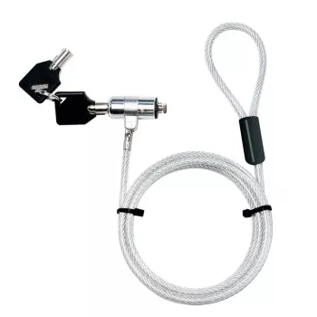 Candado para portátil Logilink Nbs009 con llave incl. 2 llaves 15 mm