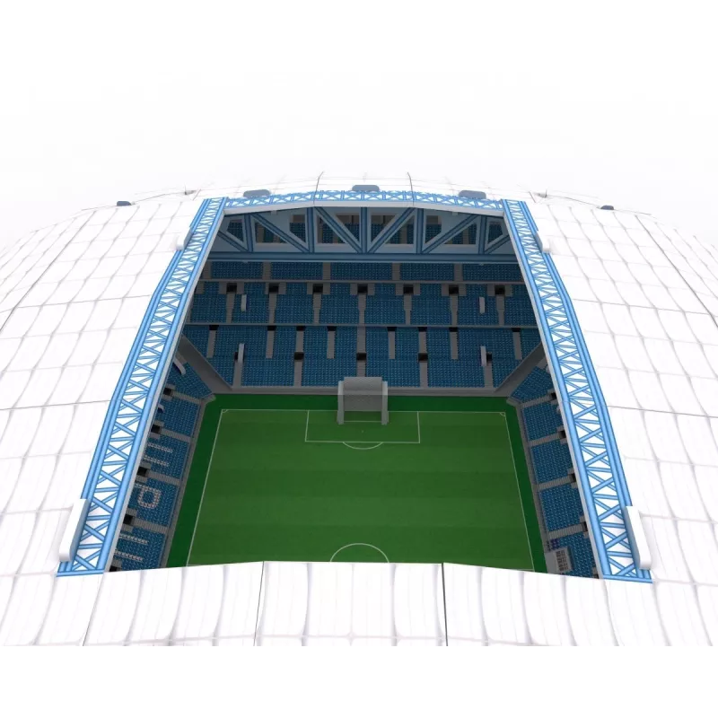 Puzle 3D cubicfun modelo del estadio Lech-Poznan — réplica del estadio a escala para montar, piezas de cartón, número de modelo 306-20257
