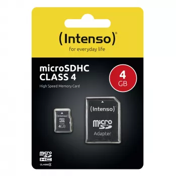 Tarjeta de memoria Intenso 4 GB MicroSDHC Class 4 3403450