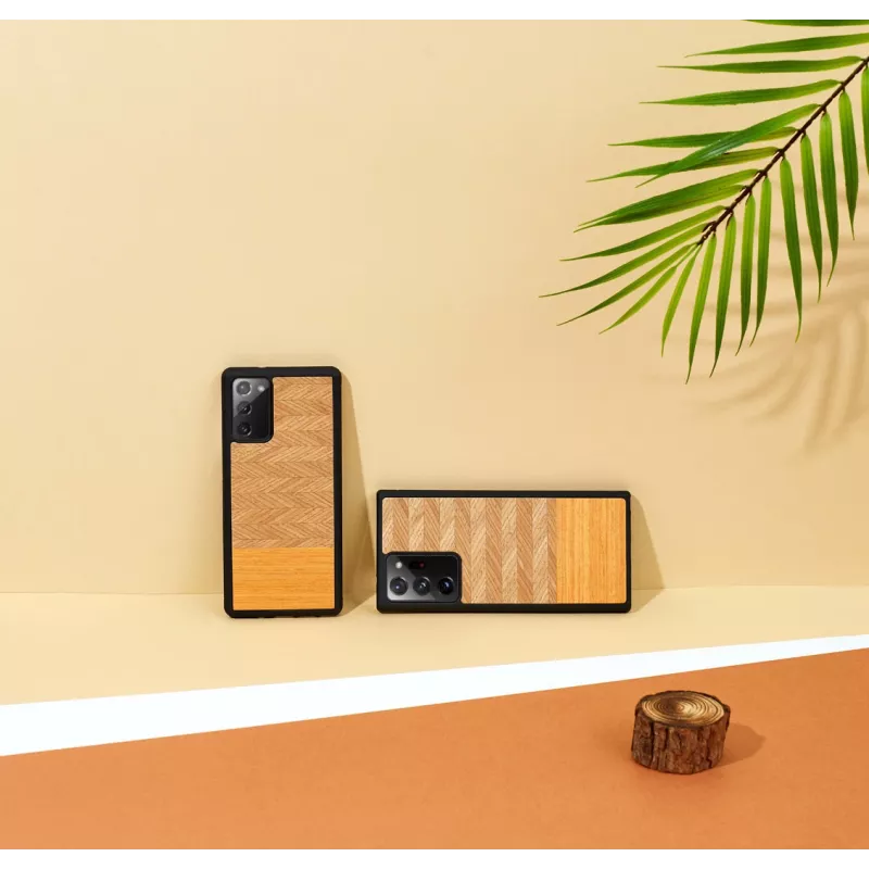 Funda para móvil Man and Wood Galaxy Note 20 Ultra Espiga Naranja Negro