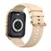 Smartwatch Zeblaze GTS 4 — 4,93 cm (1,94 inch) AMOLED 466×466 px, pantalla táctil, Wi‑Fi, caja de metal, correa de silicona beige