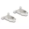 DeLOCK 67029 carcasa D-Sub para conector macho / hembra de 9 pines con alivio de tensión, aleación de zinc