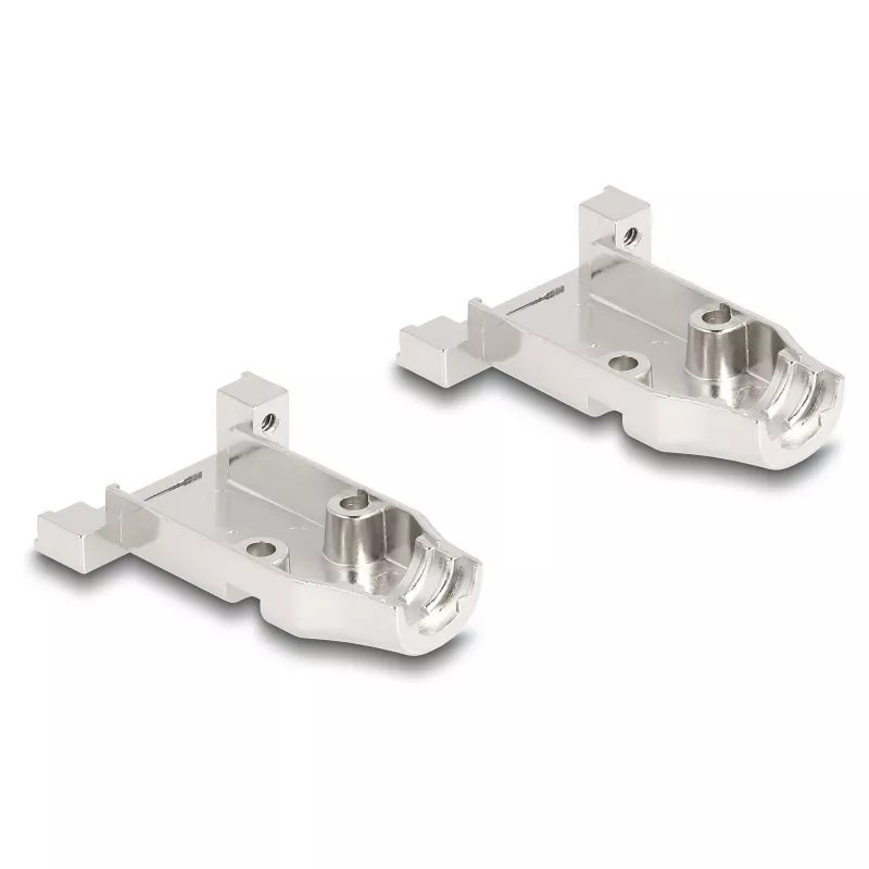 DeLOCK 67029 carcasa D-Sub para conector macho / hembra de 9 pines con alivio de tensión, aleación de zinc