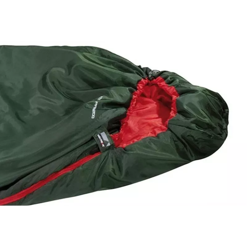 Saco de dormir de momia High Peak Lite Pak 1200 poliéster verde, rojo 23263