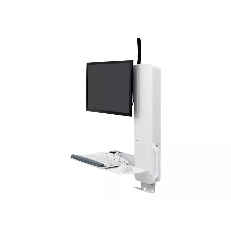 Soporte de monitor Ergotron 61-081-062 61 cm (24 pulgadas) Pared Blanco