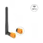 Antena WiFi 6 omnidireccional DELOCK FAKRA M 2,4/5 GHz 2,5–3,0 dBi articulación inclinable negra