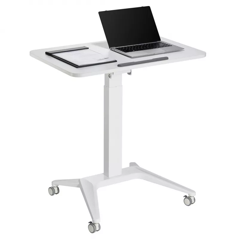 Mesa móvil para portátil MACLEAN MC-453W con regulación neumática de altura, altura máx. 109 cm