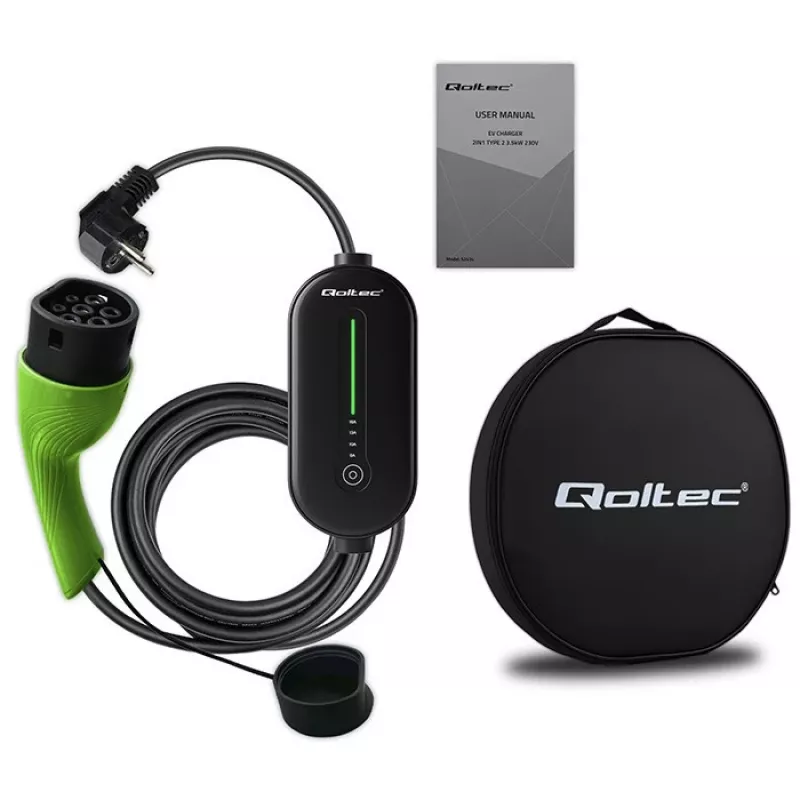 Cargador móvil para coches eléctricos, Type2, 3,5 kW, 5 m