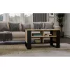 Mesa de centro top e shop Topeshop STOLIK KAWOWY ŁAWA MODERN 4P Roble Artisan Czern