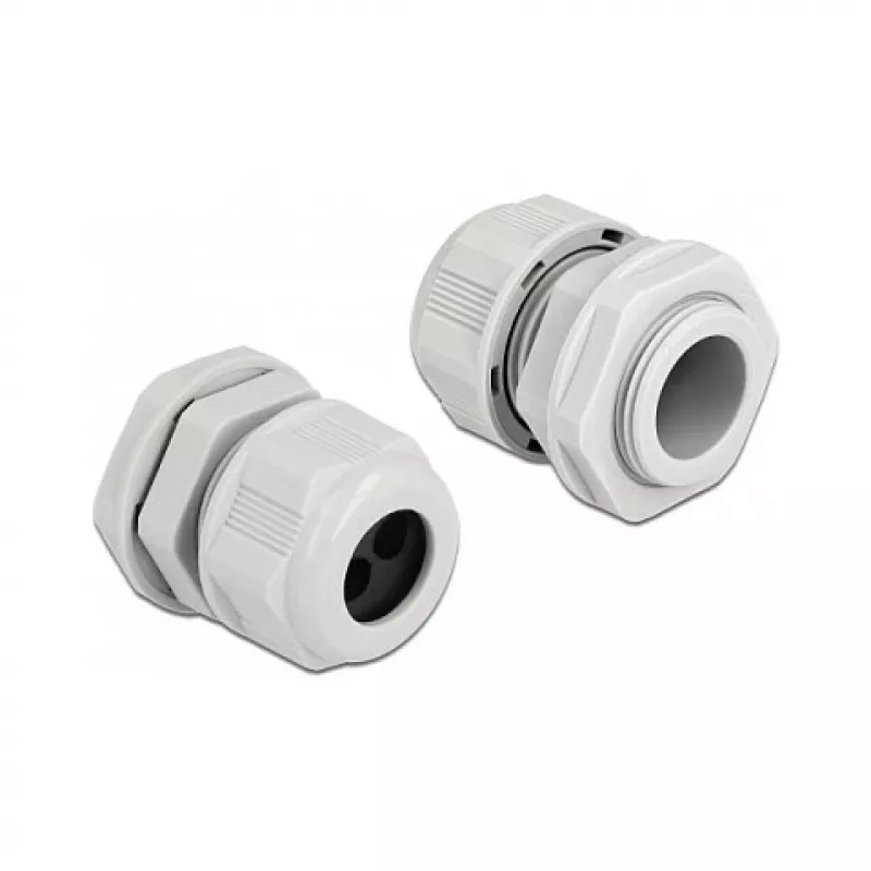 Prensaestopas DeLOCK 60370 gris plástico 2 uds.