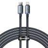Baseus Crystal Shine CAJY000301 Cable USB-C a Lightning, 20 W PD, 2 m, Negro