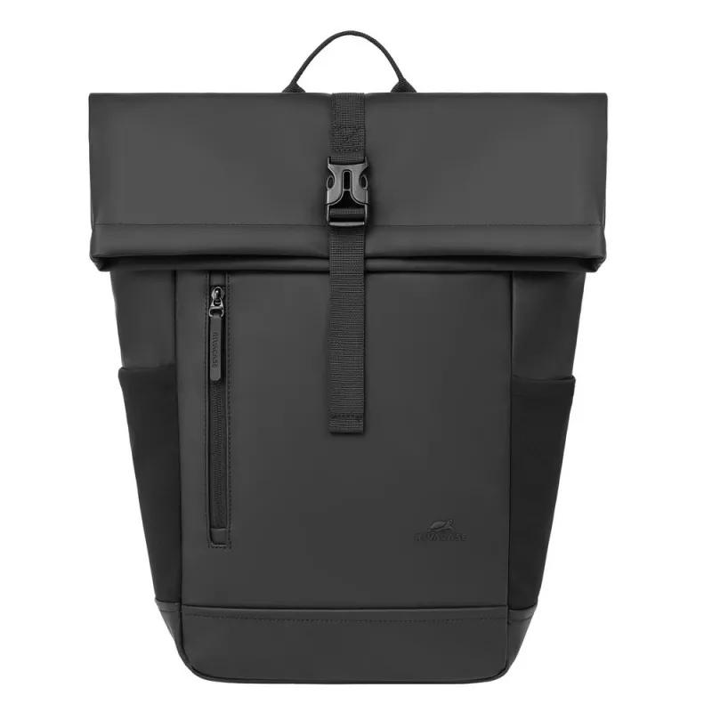 Mochila Rivacase 7826 Eden 14 ECO negra Rolltop para portátiles de 14