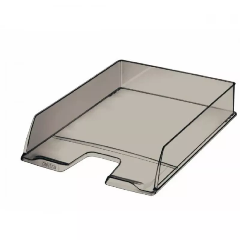 Sujetador de documentos Centra 1002-151 color humo — organizador de escritorio para papeles compatible con A4