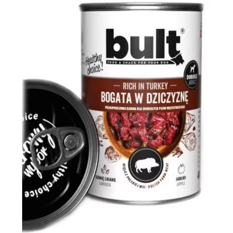 BULT rica en caza - comida húmeda para perros - 800 g