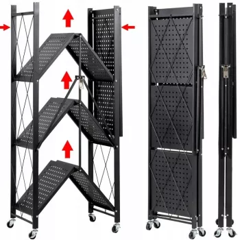 Estantería de almacenamiento para herramientas de jardín Top e shop Rack FS004 — acero galvanizado autoportante, 720×340×1270 mm, capacidad de carga 50 kg