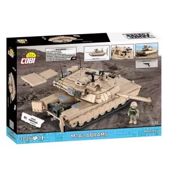 Set de bloques de construcción Cobi M1A2 Abrams 1025 piezas modelo COBI-2632