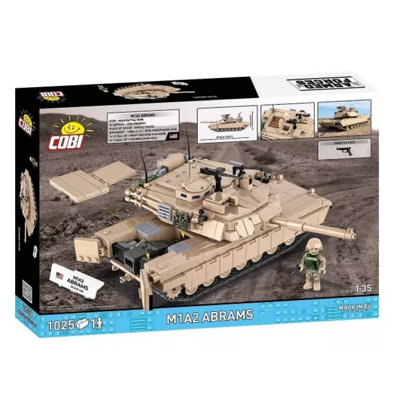 Set de bloques de construcción Cobi M1A2 Abrams 1025 piezas modelo COBI-2632