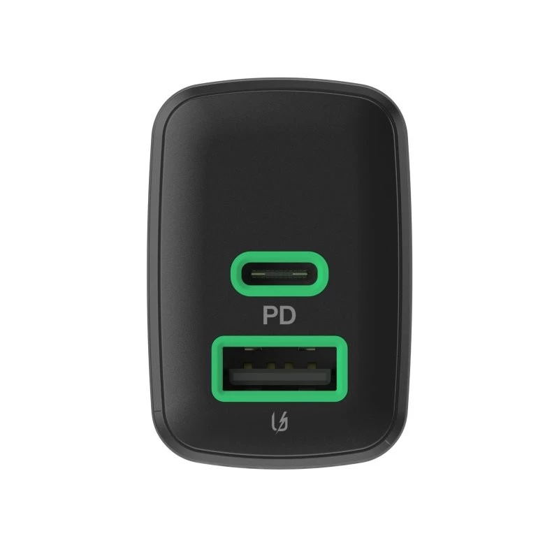 Cargador Green Cell PowerSource Duo30 – 1× USB-A, 1× USB-C, 3A