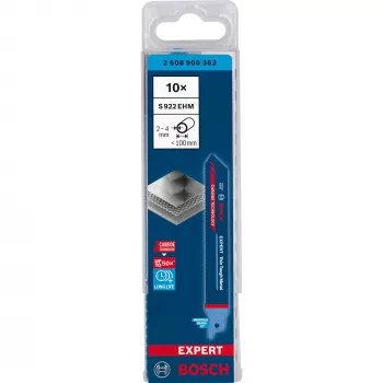 Bosch Expert 2 608 900 362 hoja de sierra de calar/sierra sable/sierra recíproca carburo 10 uds.