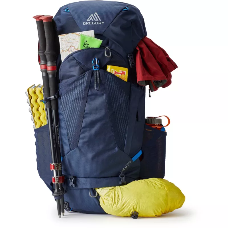 Zulu 55, mochila azul, 55 L, talla S/M