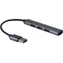 STANDARD Hub USB 3.0, conector USB-A macho, 4x puertos USB-A (3x USB 2.0 + 1x USB 3.2 Gen1) (S3018)