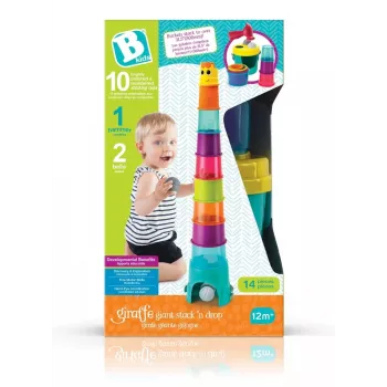 Torre multifuncional jirafa XL de B-kids modelo 1164702NN, altura 120 cm, torre de juego y actividad
