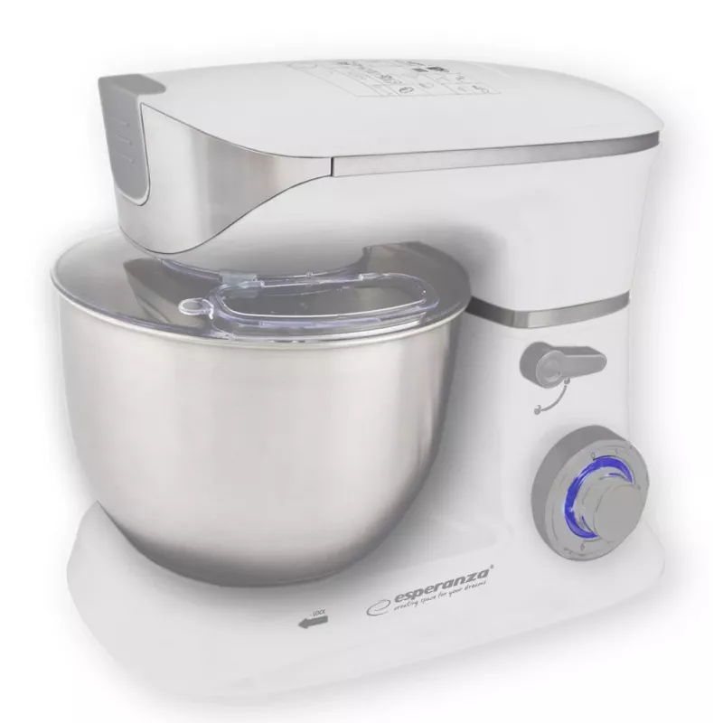 Robot de cocina Esperanza EKM025 1000 W 5 L acero inoxidable blanco