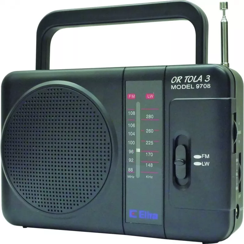 Eltra Tola 3 radio portátil, FM/LW, negra