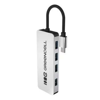 Hub USB Green Cell HUB-GC-C4A — hub USB-C 3.0 de 4 puertos