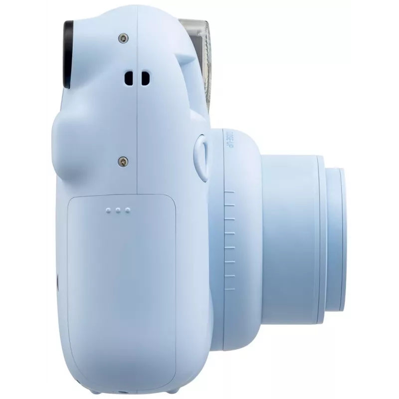 Cámara instantánea Fujifilm Instax Mini 12 Azul — impresiones de 86 x 54 mm, distancia focal 60 mm, obturador electrónico