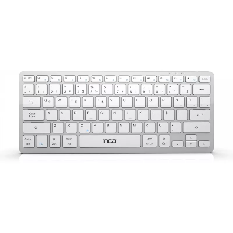 Teclado INCA IBK-565BT BT 5.0, Smart, Batería 150Std, 8-10m plata