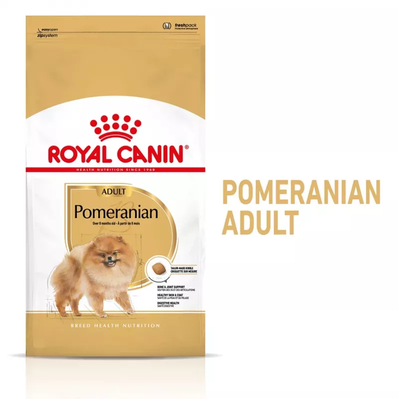Comida seca Royal Canin Pomeranian Adult 3 kg – fórmula para razas pequeñas para pomeranias adultos