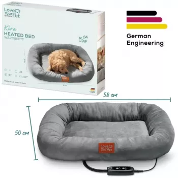 Cama calefactable para mascotas Beurer Kira, gris
