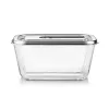 Recipiente de vacío de cristal con tapa de plástico Caso | VacuBoxx acero inoxidable XL | transparente