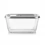 Recipiente de vacío de cristal con tapa de plástico Caso | VacuBoxx acero inoxidable XL | transparente