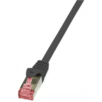 Logilink PrimeLine - cable de red - RJ-45 (M) - RJ-45 (M) - 1 m - SFTP, PiMF - CAT 6 - liso, libre de halógenos - negro (CQ2033S)